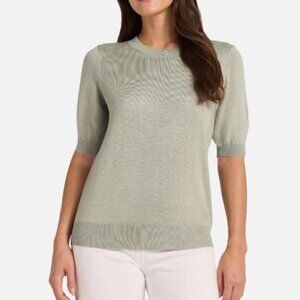 Matty M WOmen's Plus Size XXL Sage Wool Blend Short Sleeve Sweater NWT